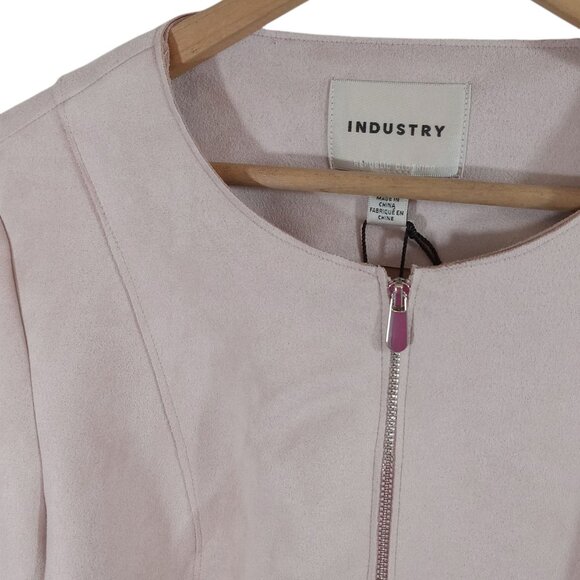 INDUSTRY 🩷 》Faux Suede Peplum Jacket - Picture 3 of 16